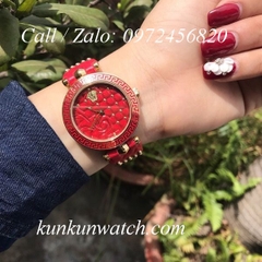 Đồng Hồ Nữ Versace Vanitas - Dây Da Đỏ - 40mm