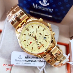 Đồng Hồ Nam Margaret MT2021 Kính Sapphire Authentic 43mm