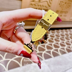 Đồng Hồ Nữ Salvatore Ferragamo Minuetto Dây Da Vàng Gold 35mm