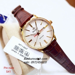 Đồng Hồ Nam Margaret MT1507 Kính Sapphire Authentic Dây Da 41mm 1