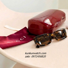 Kính Mát Nữ Gucci Fom Vuông Gọng Nhựa Beo Chống Tia UV