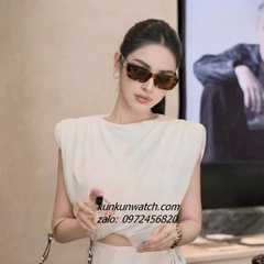 Kính Mát Nữ Gucci Fom Vuông Gọng Nhựa Beo Chống Tia UV