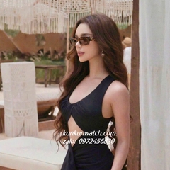 Kính Mát Nữ Gucci Fom Vuông Gọng Nhựa Beo Chống Tia UV