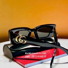 Kính Mát Nữ Gucci Fom Vuông Gọng Nhựa Đen Chống Tia UV