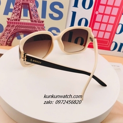 Kính Mát Nữ Gucci GC8431 Fom Bầu Gọng Nhựa Màu Kem Chống Tia UV