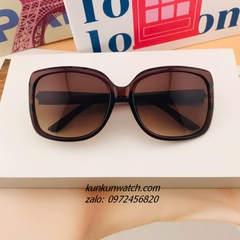 Kính Mát Nữ Gucci GC8431 Fom Bầu Gọng Nhựa Màu Nâu Mắt Trà Chống Tia UV