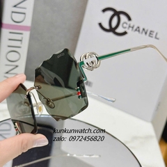 Kính Mát Nữ Gucci GC1326 Fom Vuông Mắt Rêu Gọng Kim Loại Chống Tia UV