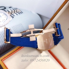 Đồng Hồ Nam Franck Muller Geneve V45 Automatic Lịch Ngày Phá Cách Dây Xanh 45mm x 54mm