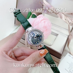 Đồng Hồ Nữ Bvlgari Bulgari BGRND023 - Dây Da Xanh Lá Vỏ Bạc - 33mm