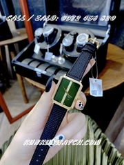 Đồng Hồ Nữ Christian Dior Malice DOND022 - Dây Da Đen Mặt Xanh Phối Sọc - 30mm/34mm