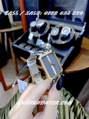 Đồng Hồ Nữ Christian Dior Malice DOND023 - Dây Da Hoa Văn Mặt Xám Phối Sọc - 30mm/34mm