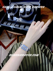 Đồng Hồ Nữ Christian Dior Malice DOND023 - Dây Da Hoa Văn Mặt Xám Phối Sọc - 30mm/34mm