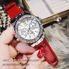 Đồng Hồ Nữ Guess W0775L11 - Đính Pha Lê Phá Cách - Dây Da - 38mm