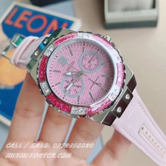 Đồng Hồ Nữ Guess W0775L15 - Đính Pha Lê Phá Cách - Dây Da - 39mm
