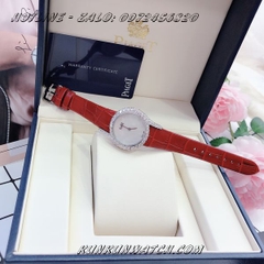 Đồng Hồ Nữ Piaget PGND031 - Dây Da Đỏ Vỏ Bạc - 32mm