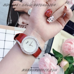 Đồng Hồ Nữ Piaget PGND031 - Dây Da Đỏ Vỏ Bạc - 32mm