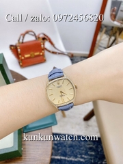 Đồng Hồ Nữ Rolex RLND025 - Dây Da Xanh Lam - 33mm