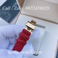 Đồng Hồ Nữ Versace Vanitas Mini - Dây Da Đỏ - 30mm