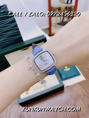 Đồng Hồ Nữ Rolex RLND016 - Dây Xanh Dương Mặt Trắng - 34mm