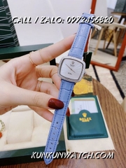 Đồng Hồ Nữ Rolex RLND016 - Dây Xanh Dương Mặt Trắng - 34mm