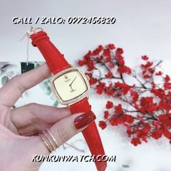 Đồng Hồ Nữ Rolex RLND018 - Dây Đỏ Mặt Vàng - 34mm