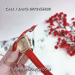 Đồng Hồ Nữ Rolex RLND018 - Dây Đỏ Mặt Vàng - 34mm