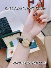 Đồng Hồ Nữ Rolex RLND0191 - Dây Xanh Lá Mặt Vàng - 34mm