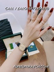 Đồng Hồ Nữ Rolex RLND0191 - Dây Xanh Lá Mặt Vàng - 34mm