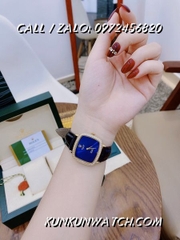 Đồng Hồ Nữ Rolex RLND013 - Dây Đen Mặt Xanh - 34mm
