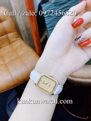 Đồng Hồ Nữ Rolex RLND035 - Dây Da Trắng - 18 x 26mm