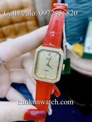 Đồng Hồ Nữ Rolex RLND037 - Dây Da Đỏ - 18 x 26mm