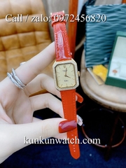 Đồng Hồ Nữ Rolex RLND037 - Dây Da Đỏ - 18 x 26mm