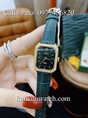 Đồng Hồ Nữ Rolex RLND039 - Dây Da Xanh Lá -18 x 26mm