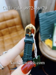 Đồng Hồ Nữ Rolex RLND039 - Dây Da Xanh Lá -18 x 26mm