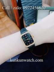 Đồng Hồ Nữ Rolex RLND039 - Dây Da Xanh Lá -18 x 26mm