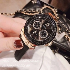 Đồng Hồ Nữ Guess W1053L7 - Kiểu Dáng Hublot - Dây Cao Su - 39mm