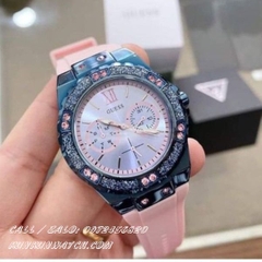 Đồng Hồ Nữ Guess W0775L5 - Đính Pha Lê Phá Cách - Dây Cao Su - 38mm