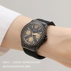 Đồng Hồ Nữ Guess W0846L1 - Kiểu Dáng Hublot  - Dây Cao Su - 39mm