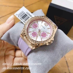 Đồng Hồ Nữ Guess W0846L6 - Kiểu Dáng Hublot  - Dây Cao Su - 39mm