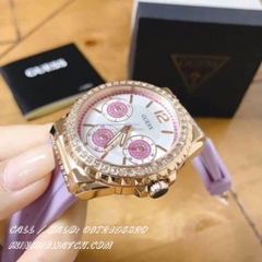 Đồng Hồ Nữ Guess W0846L6 - Kiểu Dáng Hublot  - Dây Cao Su - 39mm