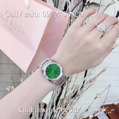 Đồng Hồ Nữ Bvlgari Lvcea BGRNT032 - Dây Kim Loại ( Bạc Mặt Xanh )  - 35mm