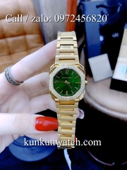 Đồng Hồ Nữ Bvlgari Lvcea BGRNT034 - Dây Kim Loại ( Vàng Mặt Xanh )  - 35mm