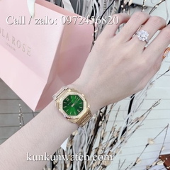 Đồng Hồ Nữ Bvlgari Lvcea BGRNT034 - Dây Kim Loại ( Vàng Mặt Xanh )  - 35mm