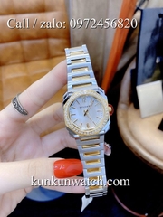 Đồng Hồ Nữ Bvlgari Lvcea BGRNT035 - Dây Kim Loại ( Demi Mặt Trắng )  - 35mm