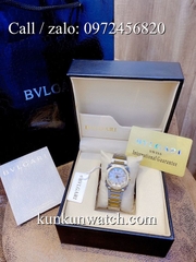 Đồng Hồ Nữ Bvlgari Lvcea BGRNT035 - Dây Kim Loại ( Demi Mặt Trắng )  - 35mm