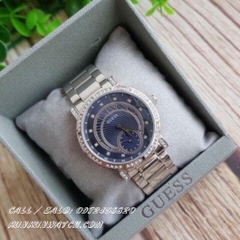 Đồng Hồ Nữ Guess W1006L1 - Nền Mặt Số 3 Vòng Phá Cách - Dây Kim Loại - 30mm