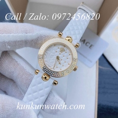 Đồng Hồ Nữ Versace Vanitas Mini - Dây Da Trắng - 30mm