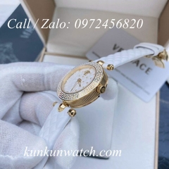 Đồng Hồ Nữ Versace Vanitas Mini - Dây Da Trắng - 30mm