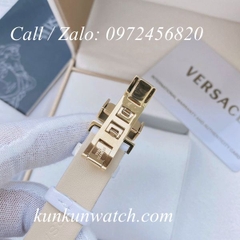 Đồng Hồ Nữ Versace Vanitas Mini - Dây Da Trắng - 30mm