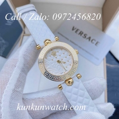 Đồng Hồ Nữ Versace Vanitas Mini - Dây Da Trắng - 30mm